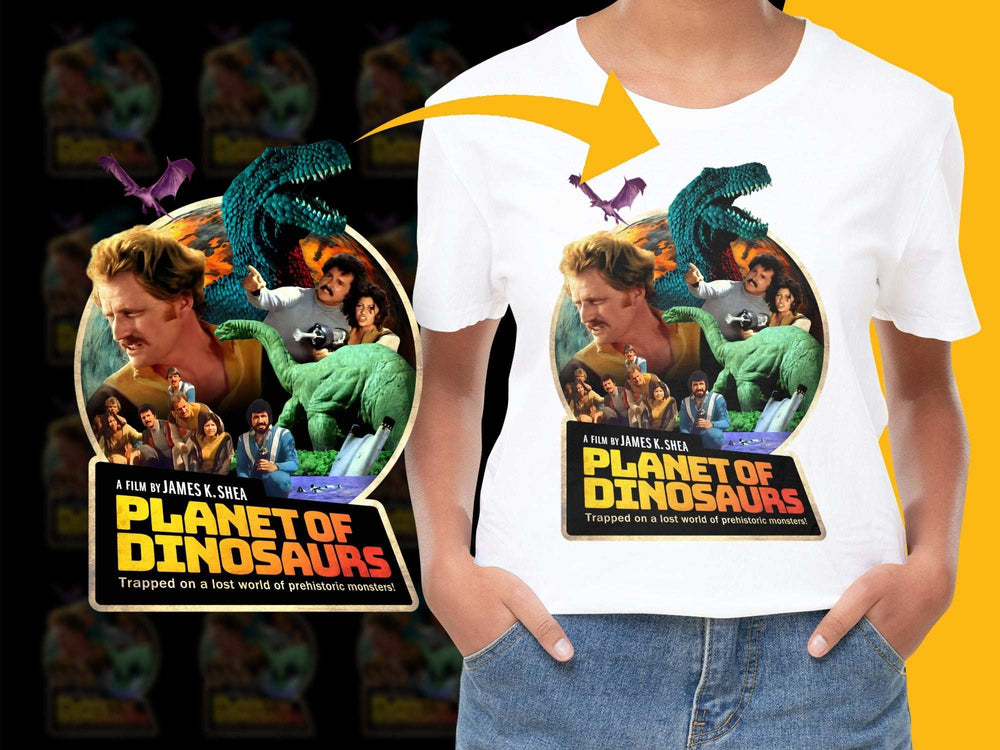 Vintage Planet of Dinosaurs Movie T-Shirt, Classic Film Poster Tee, Retro Graphic Shirt, Unisex Clothing