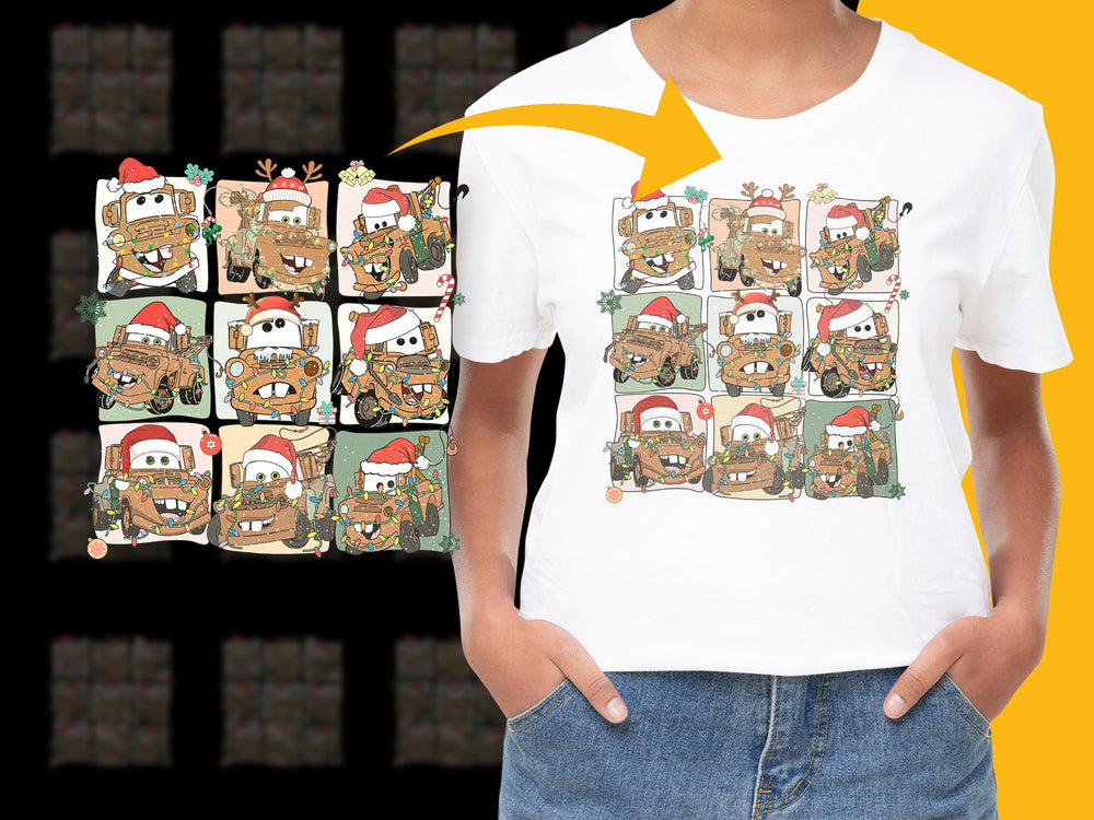 Kids Christmas T-Shirt, Cute Reindeer Graphic Tee, Holiday Festive Children's Clothing, Colorful Cartoon Style Shirt
