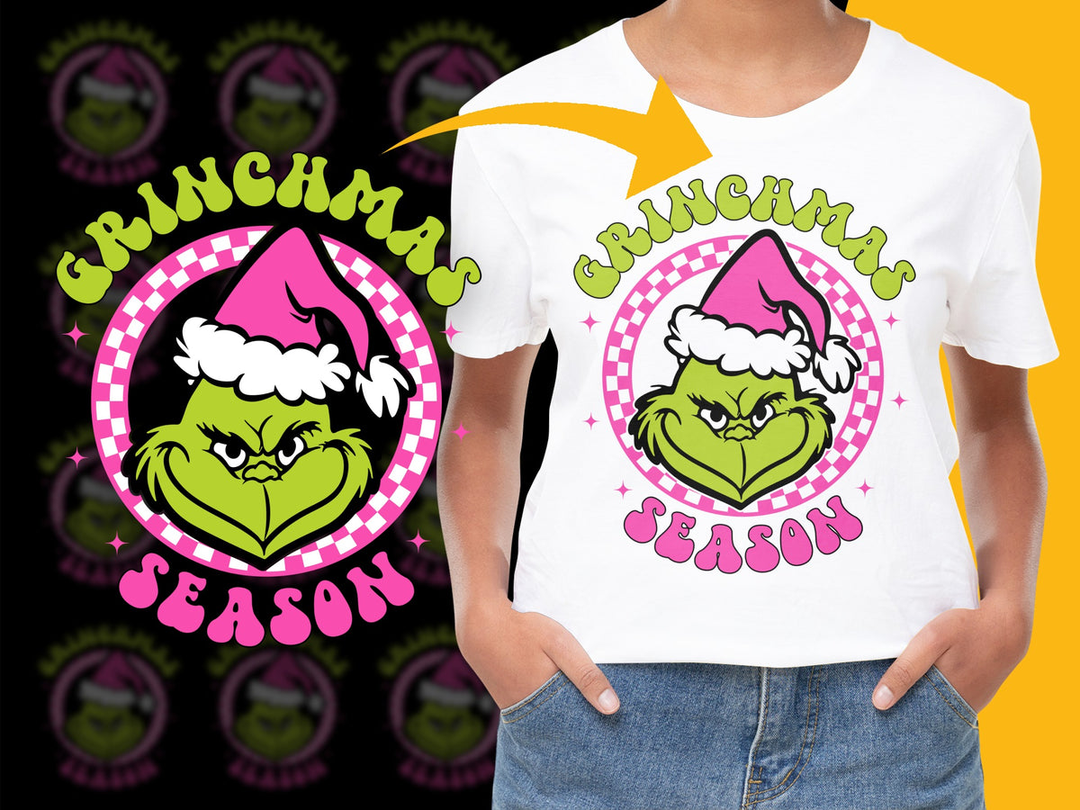 Grinchmas Season T-Shirt, Funny Christmas Grinch Tee, Holiday Graphic Shirt, Kids and Adults Sizes Available