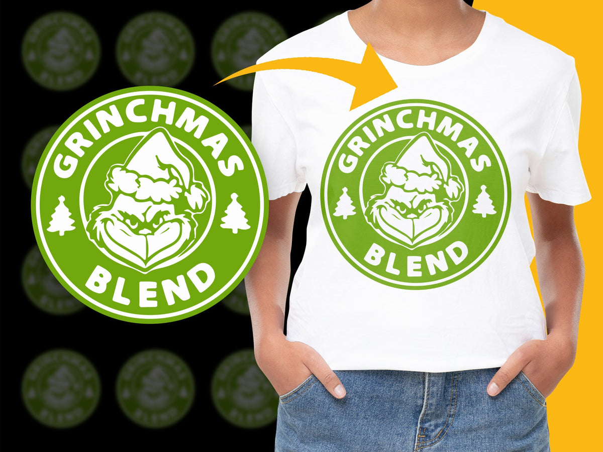 Grinchmas Blend T-Shirt, Funny Christmas Tee, Holiday Festive Apparel, Graphic Shirt for Holiday Parties
