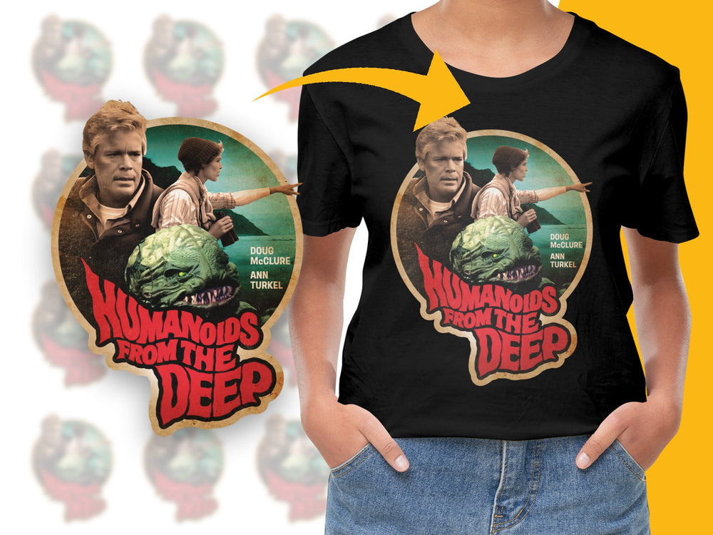 Vintage Humanoids from the Deep T-Shirt, Classic Horror Movie Tee, Retro Film Graphic Shirt, Unisex Collector's Item