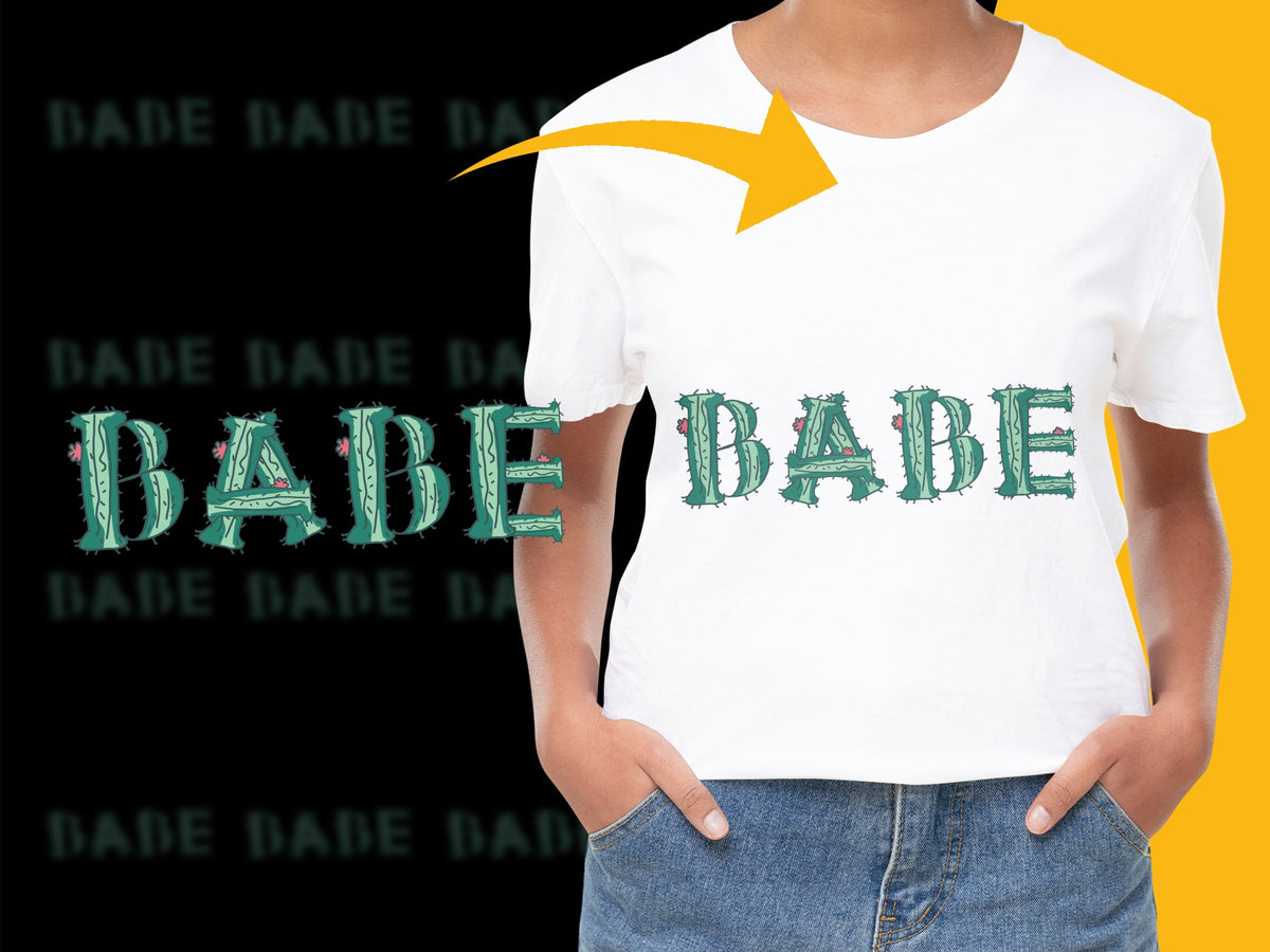 Trendy Babe Graphic T-Shirt, Stylish White Cotton Tee, Urban Fashion, Casual Streetwear, Cool Typography, Women's Top, Gift Idea