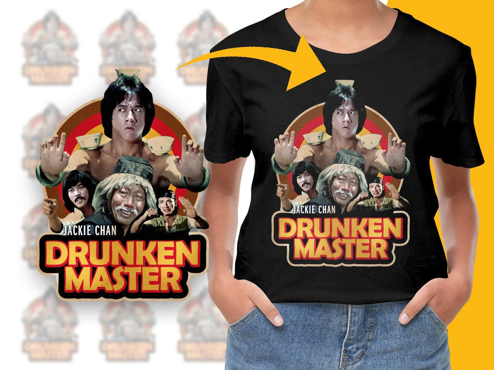 Drunken Master Jackie Chan Classic Movie T-Shirt, Vintage Martial Arts Tee, Retro Film Fan Apparel