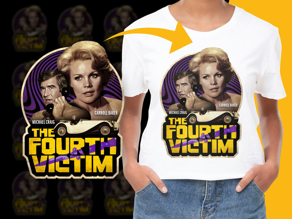 Vintage Movie T-Shirt 'The Fourth Victim' Retro Film Graphic Tee Unisex Fashion Top