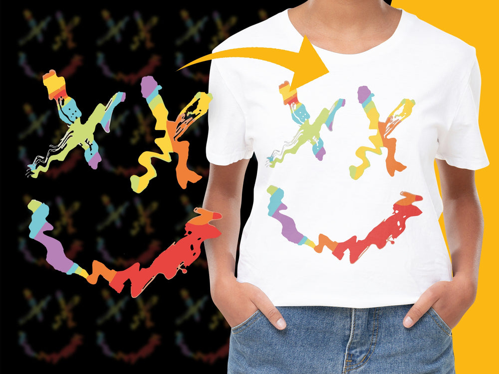 Colorful Abstract Art T-Shirt, Modern Graphic Tee, Unisex Casual Shirt, Vibrant Artist Design, Trendy Fashion Top