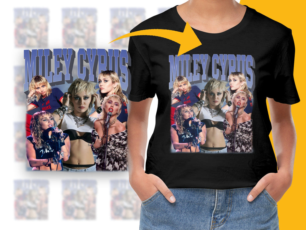 Miley Cyrus Graphic T-Shirt, Pop Star Fan Tee, Vintage Style, Music Concert Shirt, Gift for Her
