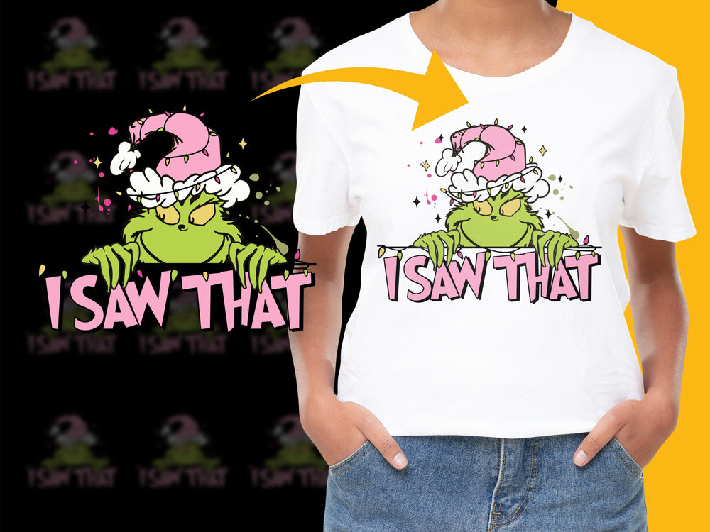 Funny Cartoon Frog Graphic T-Shirt, 'I Saw That' Quote, Colorful Summer Tee, Unisex Casual Wear