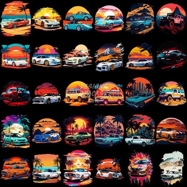 99 Artificial Intelligence Generated Cars Designs Bundle Png