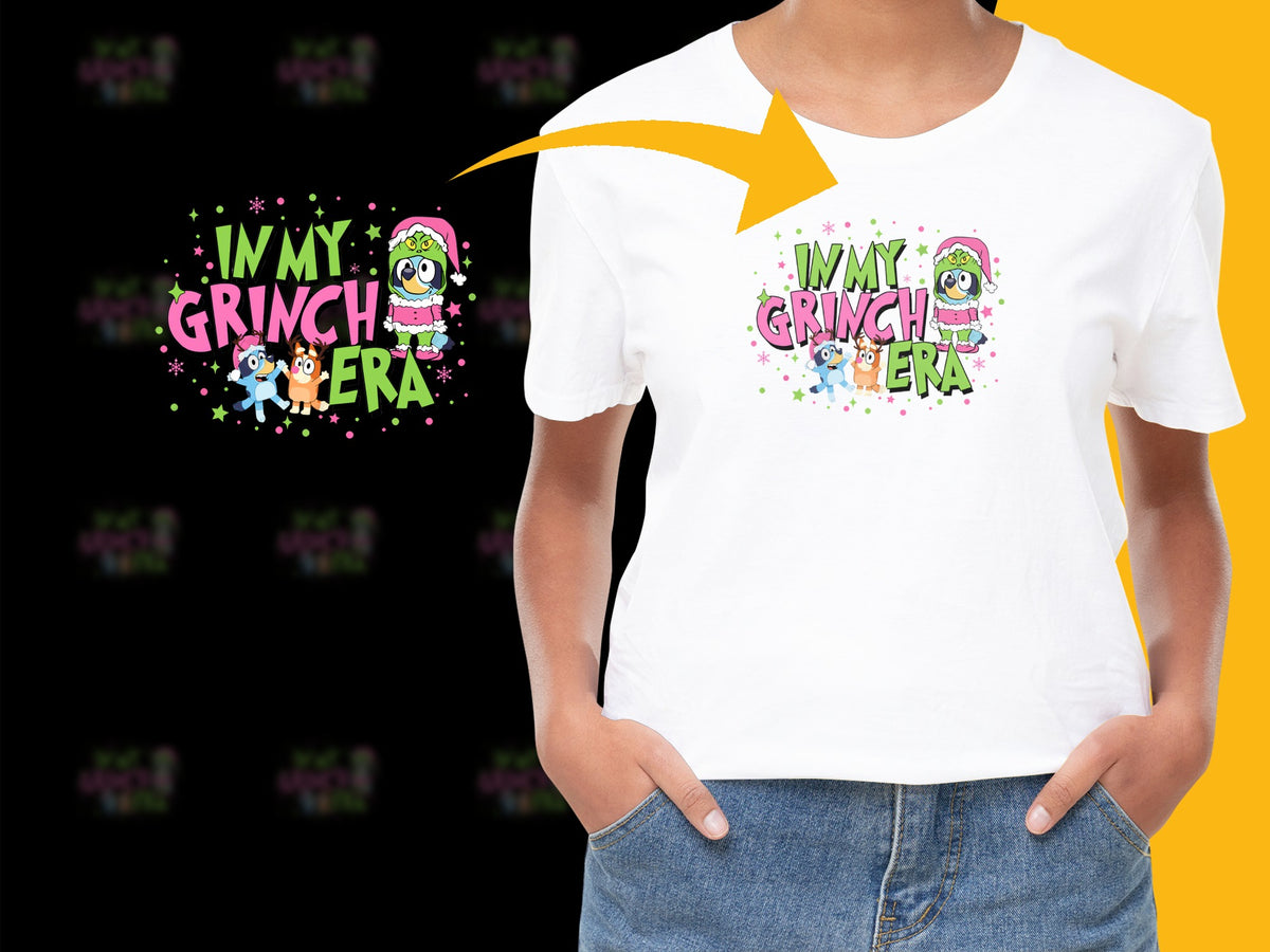 Kids Grinch Era Christmas T-Shirt, Colorful Holiday Character Tee, Festive Winter Apparel for Children