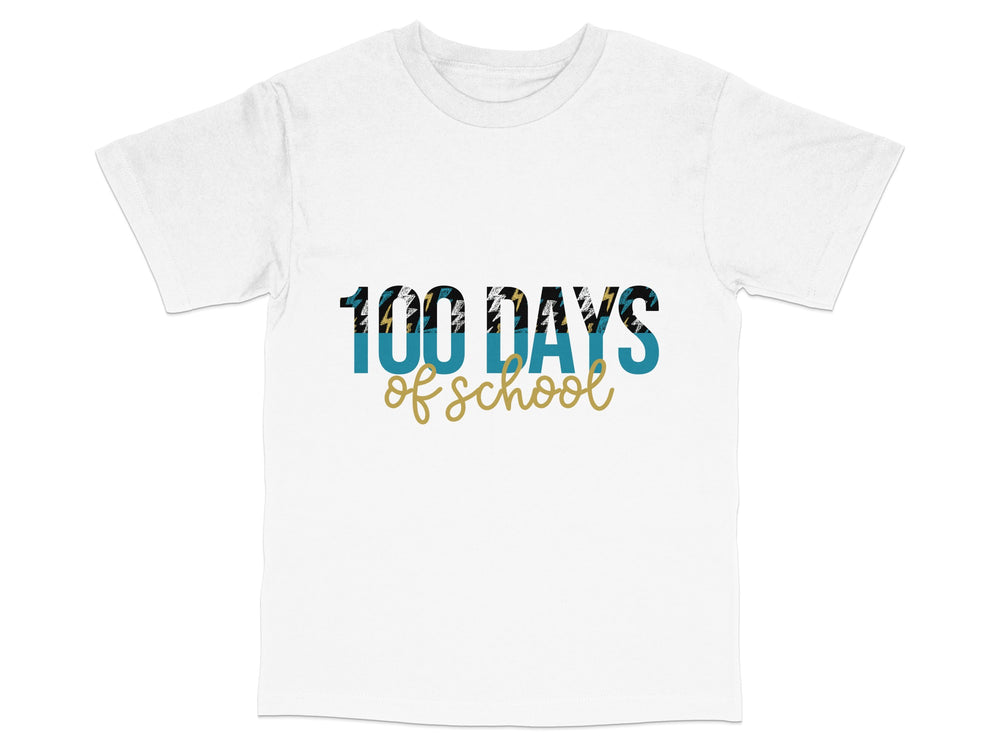 Kids 100 Days of School T-Shirt, Colorful Text Design, Celebratory School Tee, Unisex Childrens Top, Back to School Outfit