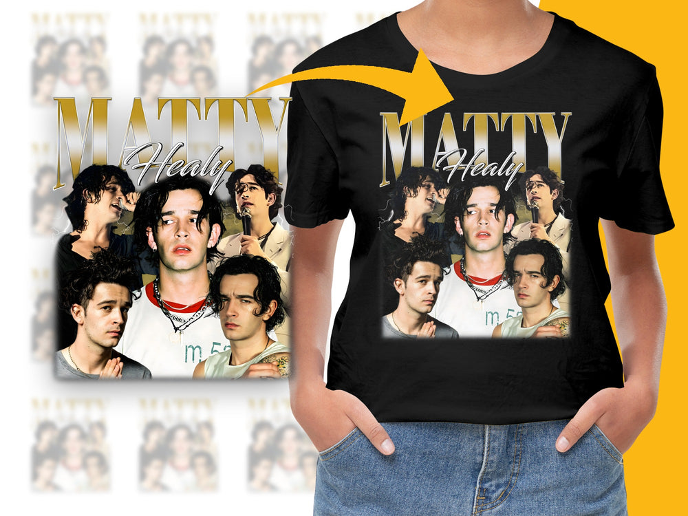 Matty Healy Fan T-Shirt, Vintage Style Graphic Tee, Indie Music Shirt, Unisex Fashion Top