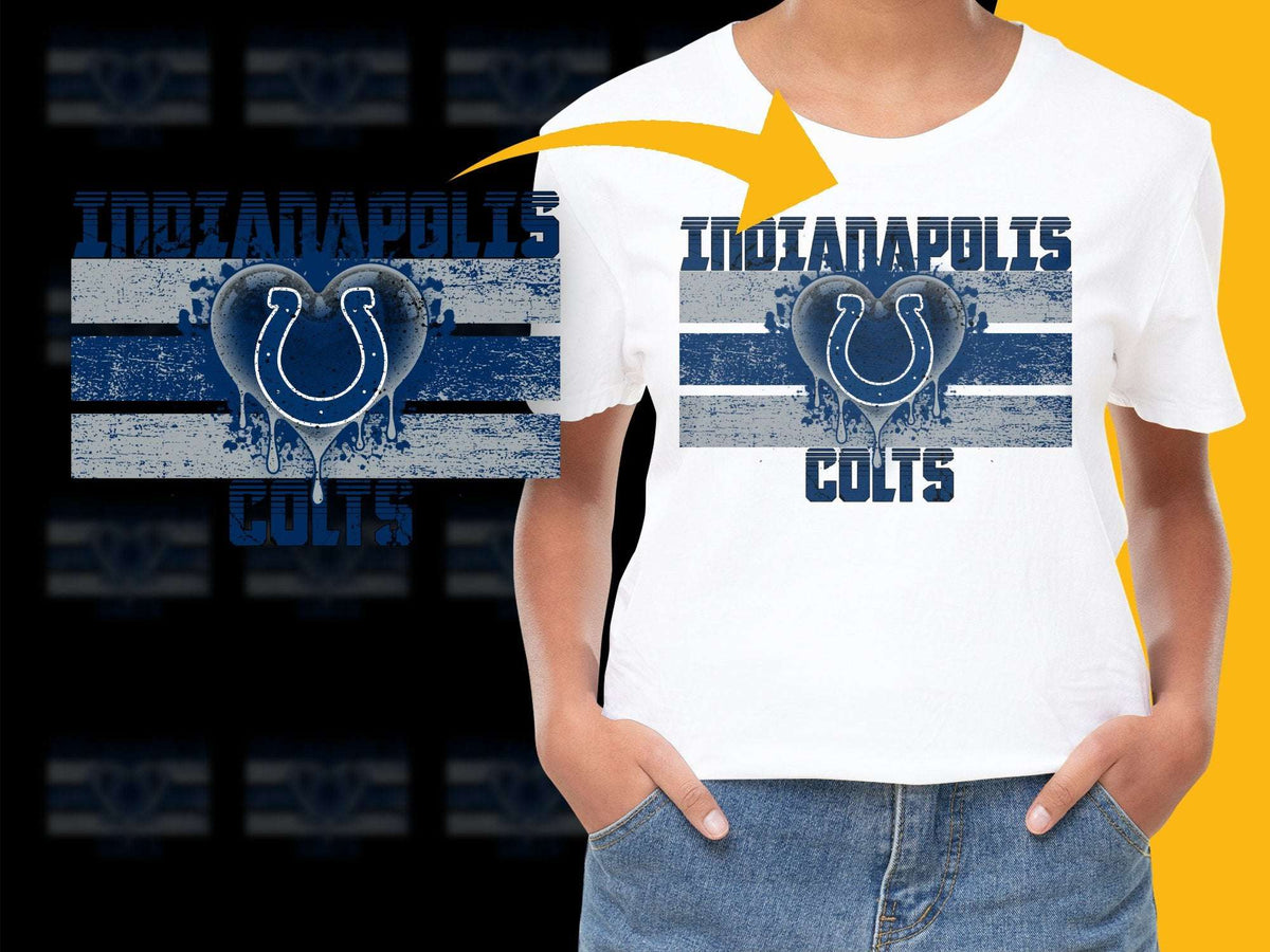 Indianapolis Colts T-Shirt, Vintage Distressed Look, NFL Football Fan Apparel, Graphic Tee for Men and Women