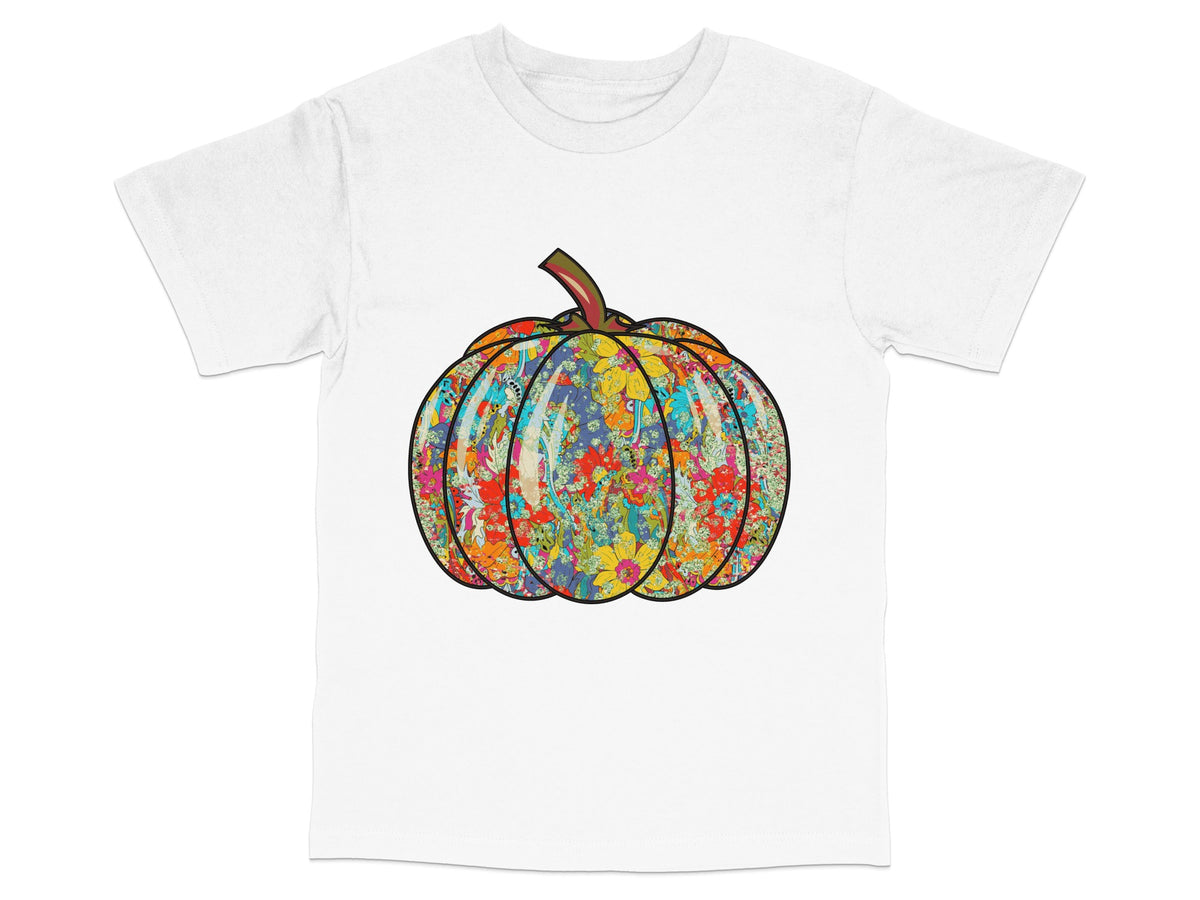 Colorful Abstract Pumpkin T-Shirt, Artistic Fall Autumn Design Tee, Casual Wear, Unisex Fashion Shirt