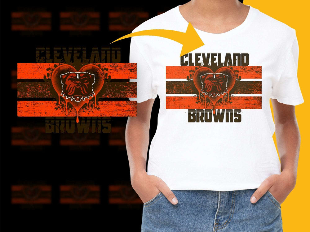 Cleveland Browns T-Shirt, Vintage Lion Graphic, Orange Black Sports Tee, Fan Apparel, Football Season Gear, Men Women Clothing