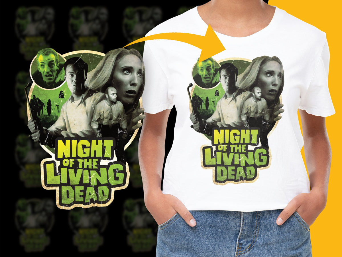 Night of the Living Dead T-Shirt, Classic Horror Movie Fan Apparel, Vintage Film Graphic Tee, Unisex Clothing Gift
