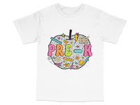 Load image into Gallery viewer, Pre-K Teacher White T-Shirt, Cute Educational Graphic Tee, Back to School, Preschool Kids Top