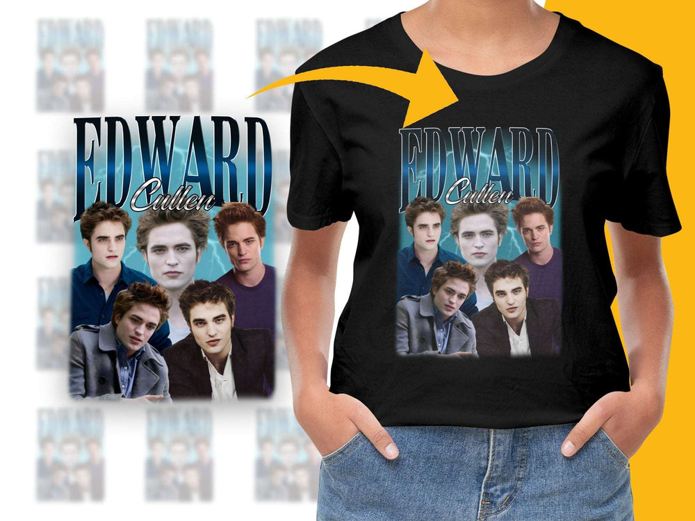 Edward Cullen T-Shirt, Twilight Saga Fan Merch, Vampire Movie Graphic Tee, Unique Film Apparel