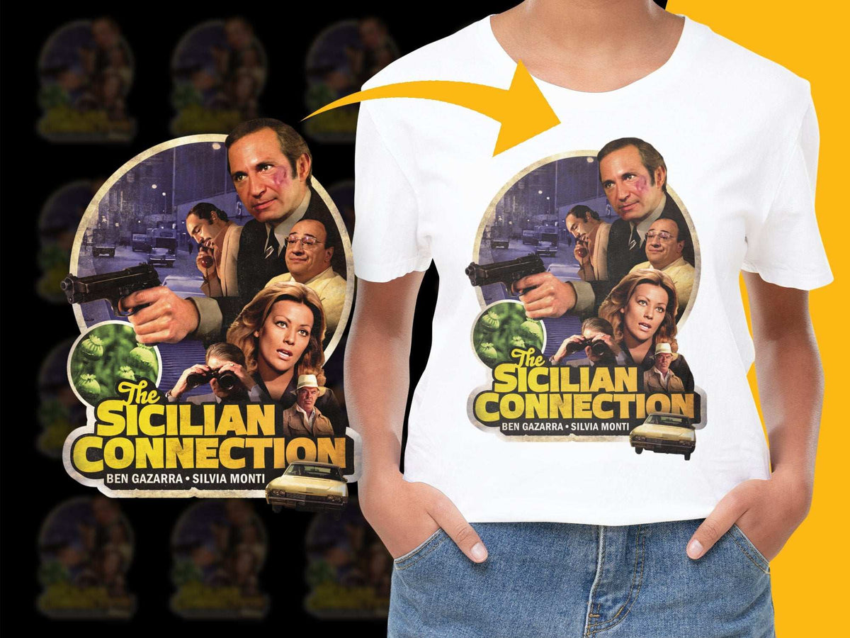 Vintage Sicilian Connection Movie T-Shirt, Classic Film Graphic Tee, Retro 70s Cinema Fashion, Unisex Shirt Design
