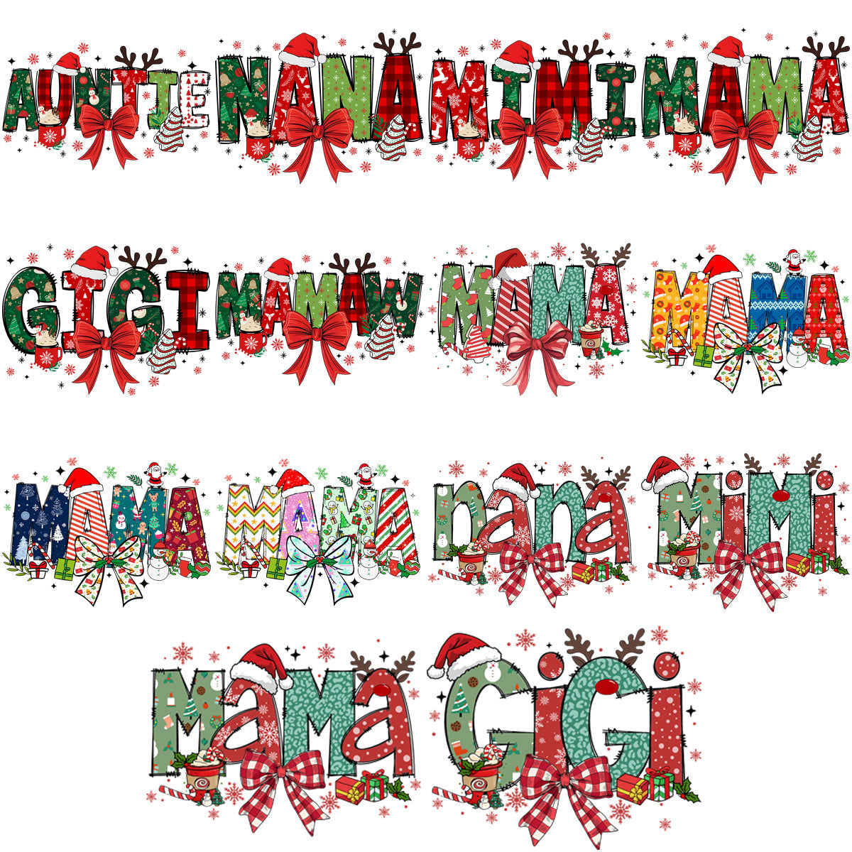 13 Premium Christmas PNG Designs Bundle: Festive Graphics for Your Projects