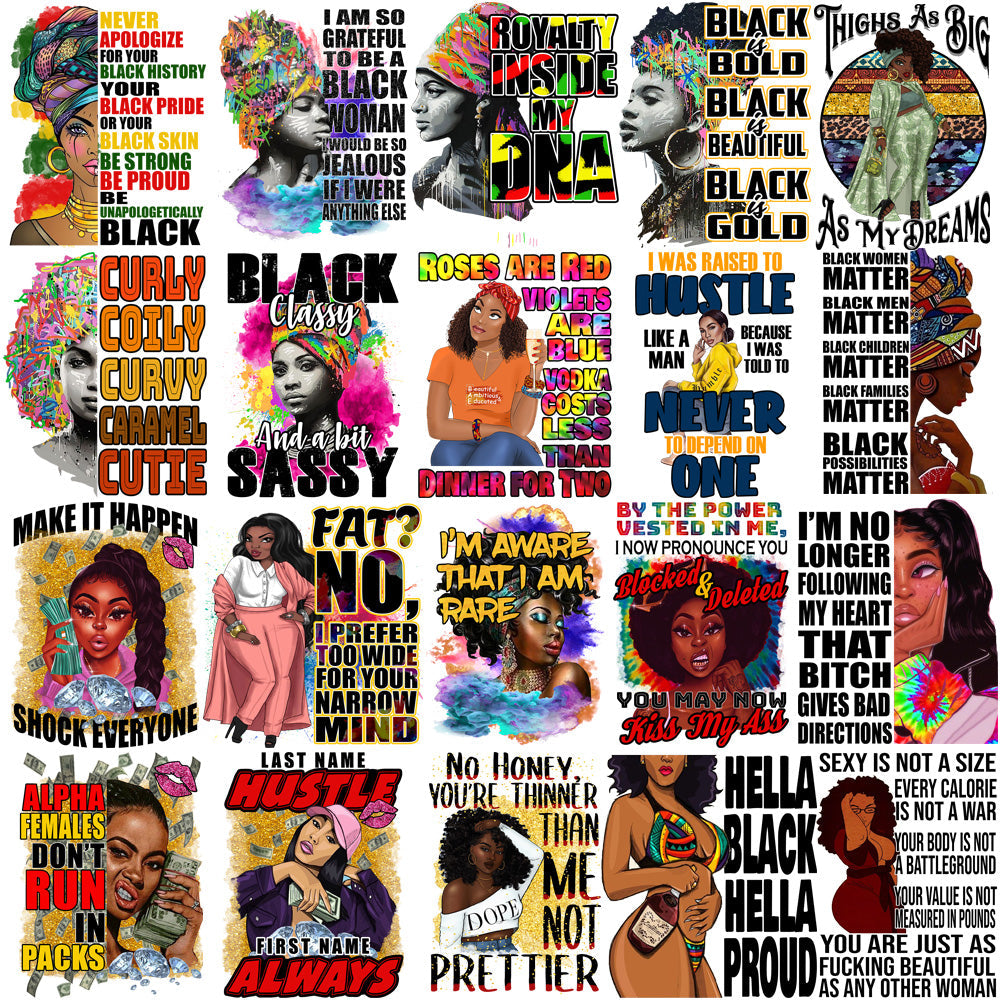 Juneteenth Black History PNG Bundle: 30 Back Queen Designs