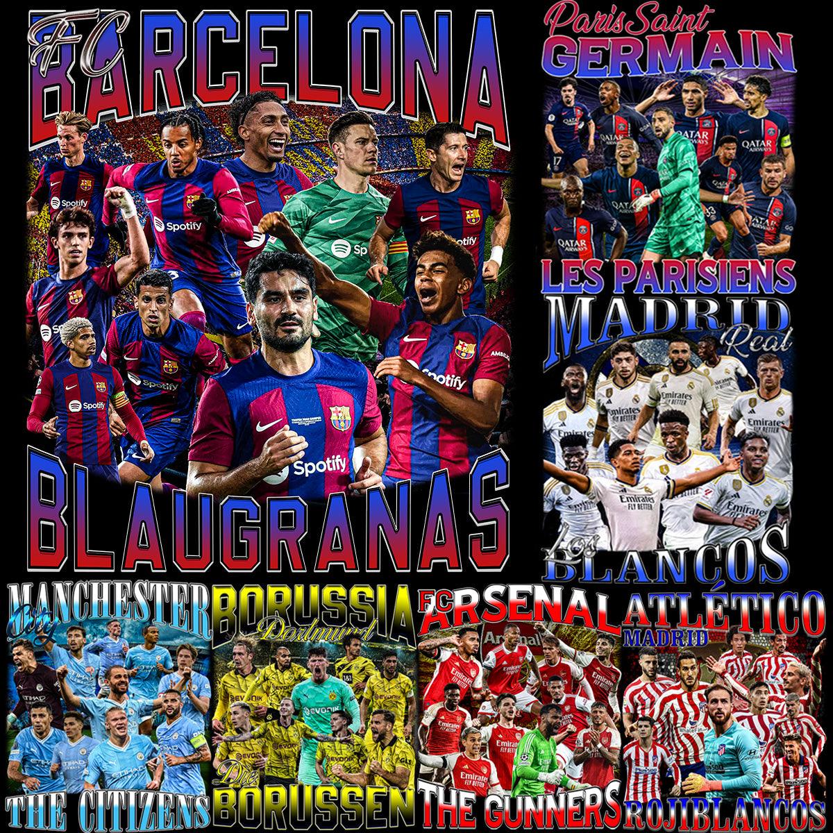 7 Best European Soccer Team Bootleg PNG Designs Bundle