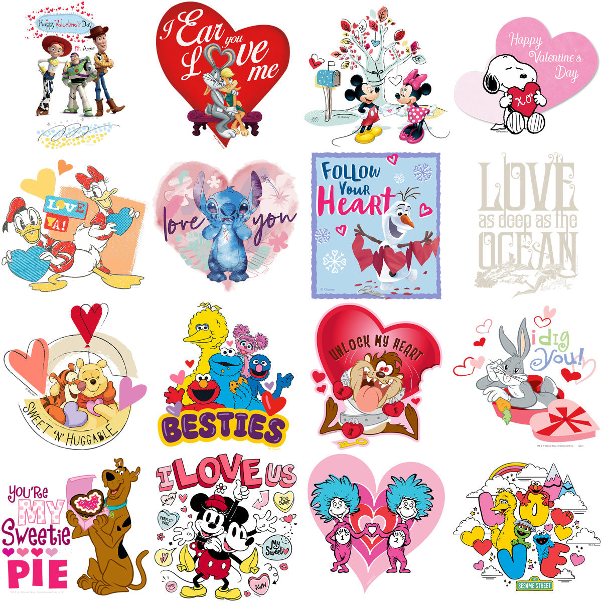 Valentine's Day Cartoon PNG Bundle: 80 Mixed Designs