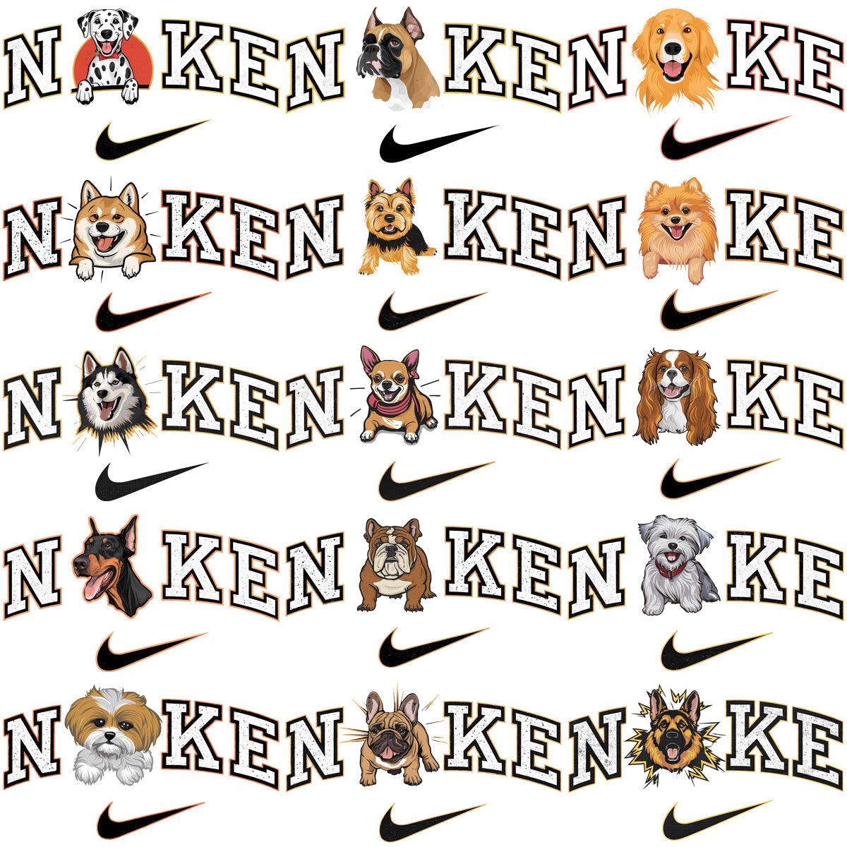 50 Premium Dog Brand Swoosh Logos: PNG Bundle for Designers