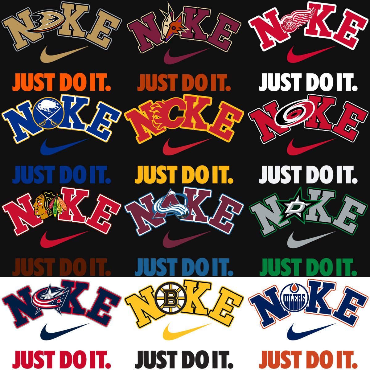 30 Premium Swoosh Ice Hockey Team Logos: PNG & PSD Bundle