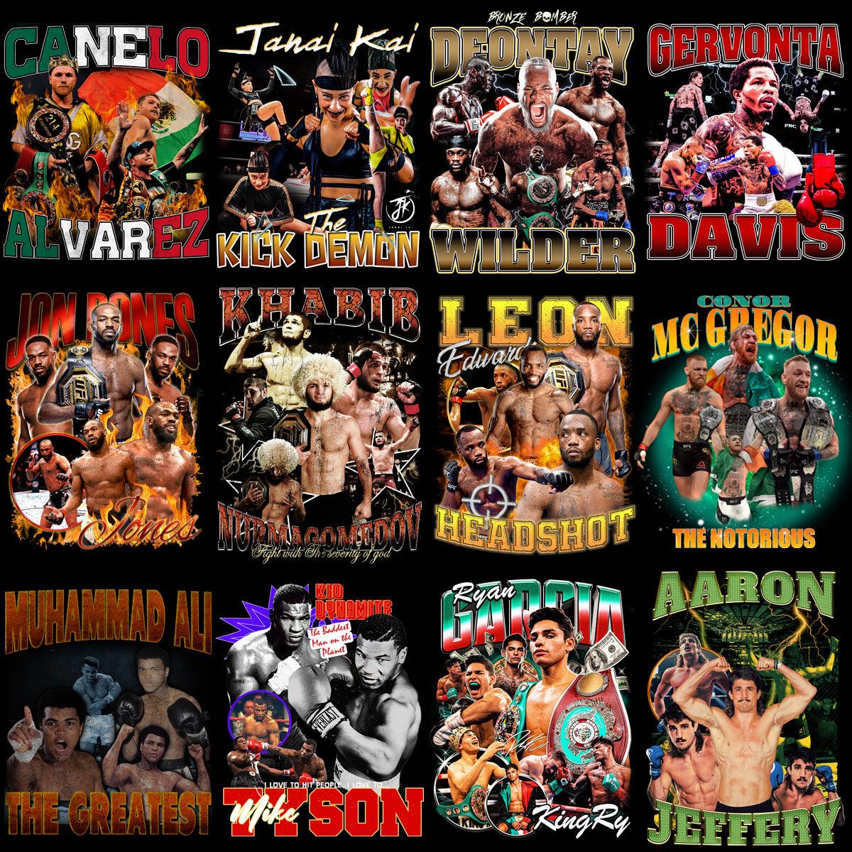 38 Combat Sports PNG Designs: Bootleg Bundle for Apparel & Merch