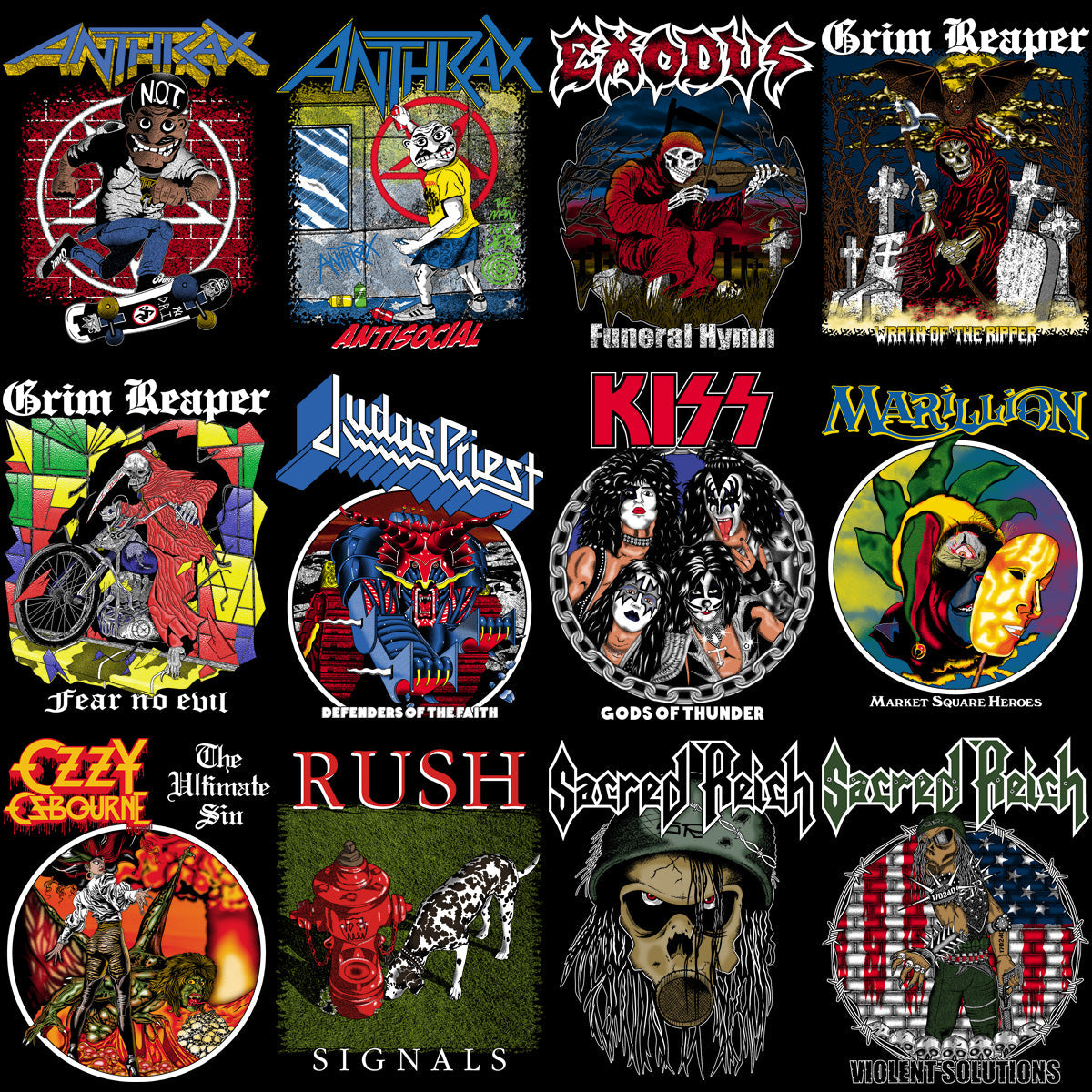 55 Rock Band Metal Music PNG Designs Bundle