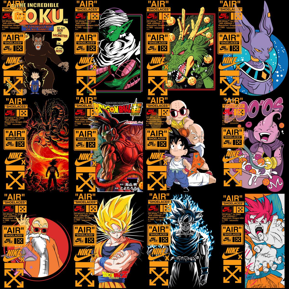 Dragon Ball Z Anime Streetwear PNG Designs Bundle: 28 Unique Styles