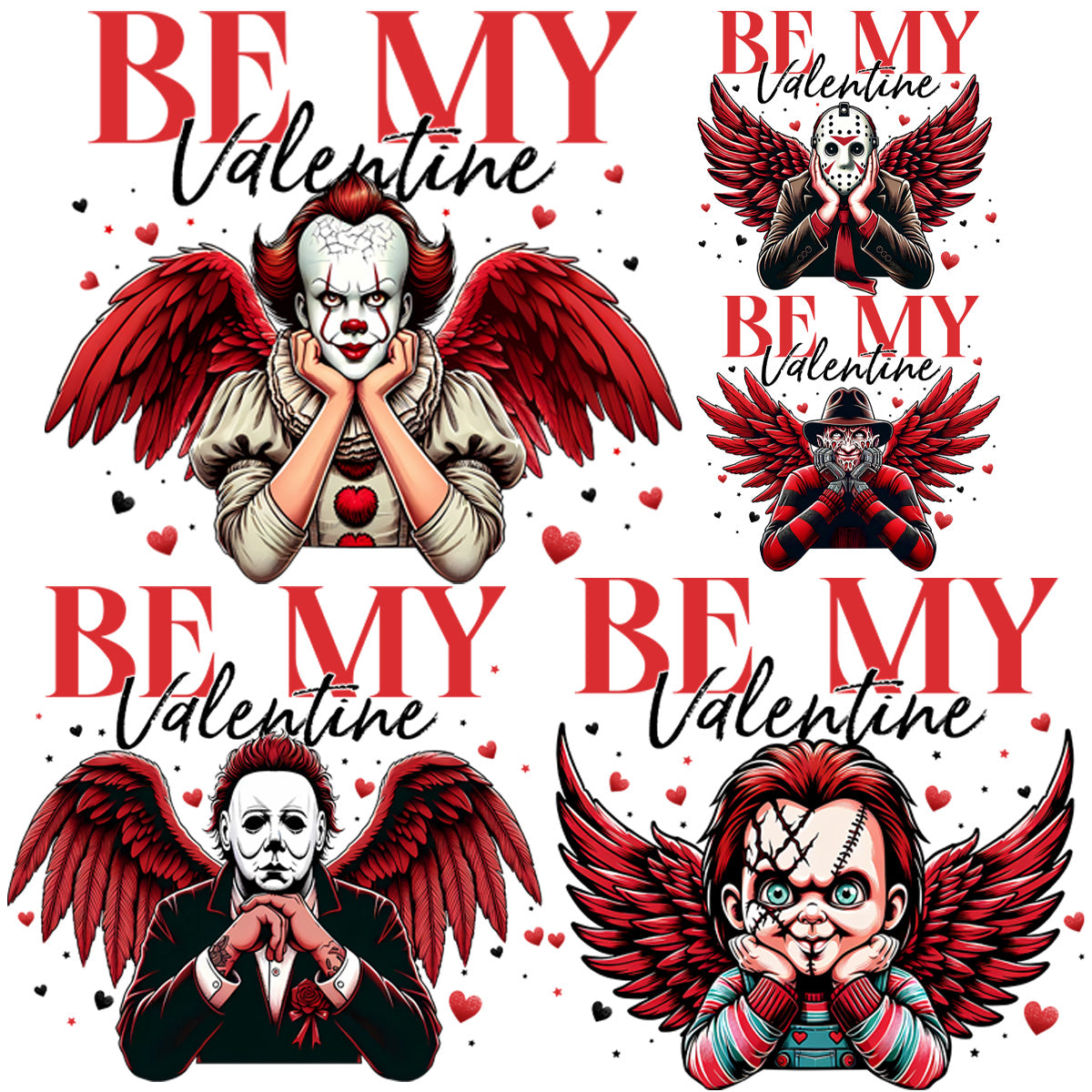 Valentine's Day Slasher PNG Bundle: 5 Killer Designs