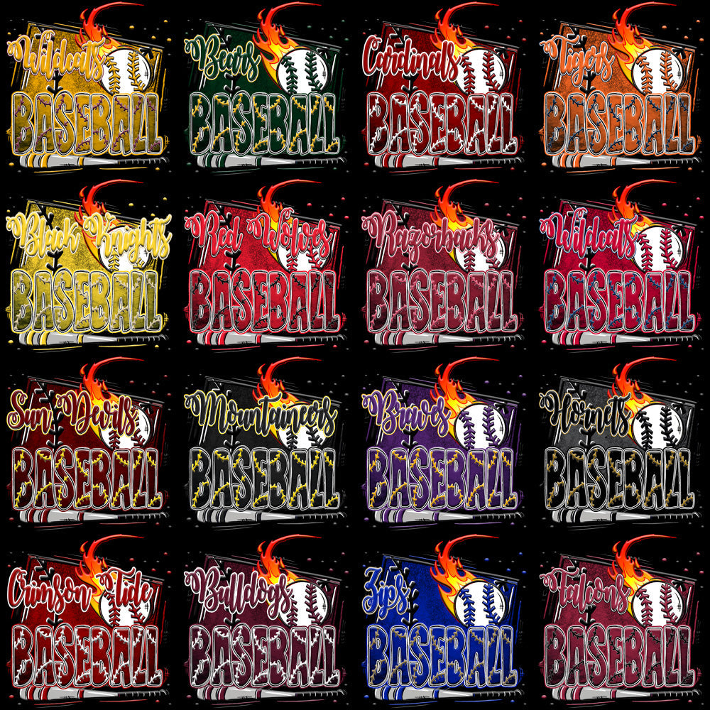 127 Retro NCAA College Plate PNG Designs: Instant Download Bundle