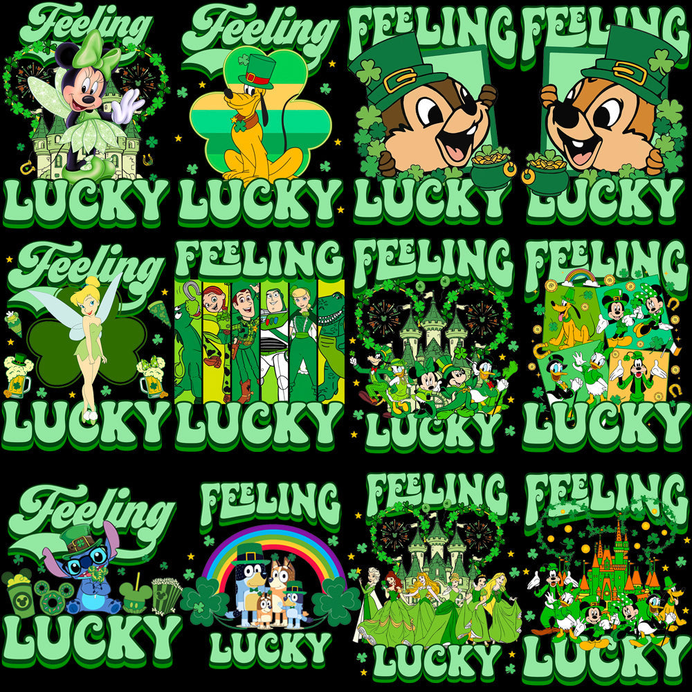 32 Lucky St. Patrick's Day Cartoon PNG Designs Bundle