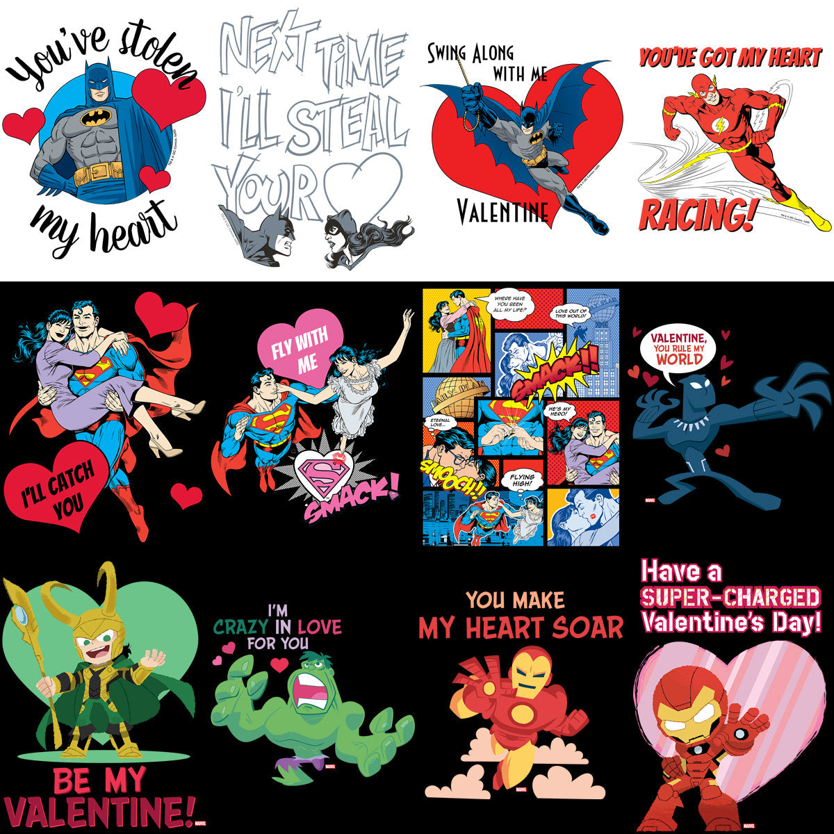 35 Superhero Valentine's Day PNG Designs Bundle: Cute & Free Printables