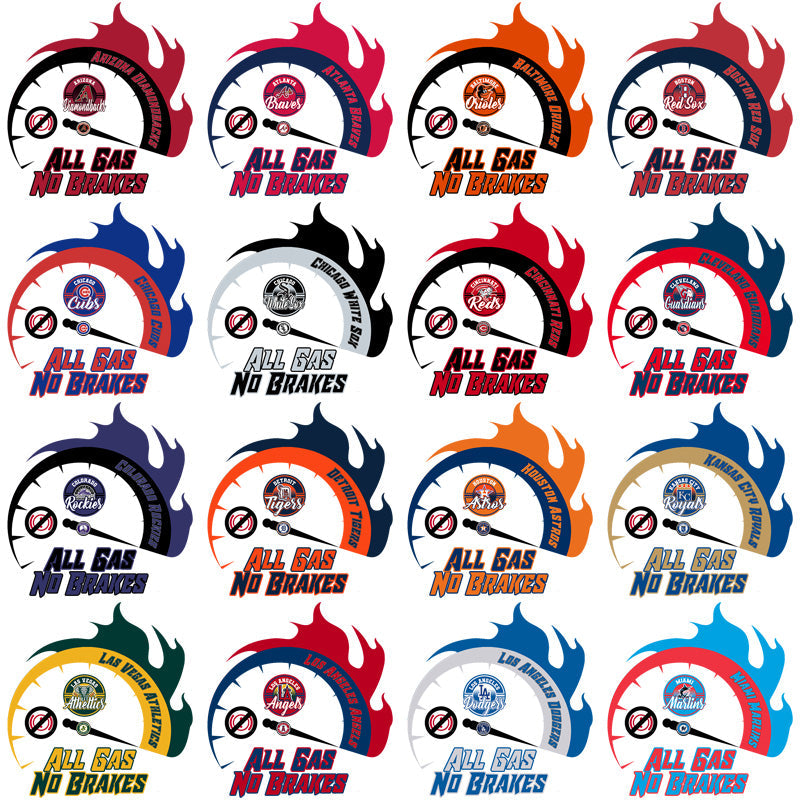 30 MLB Team Logos: PNG Bundle for All-Gas-No-Brakes Designs