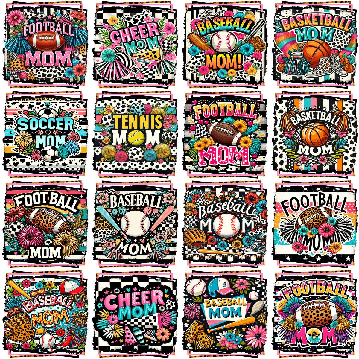 50+ Mother's Day Sports Mom PNG Designs Bundle: Printable Graphics