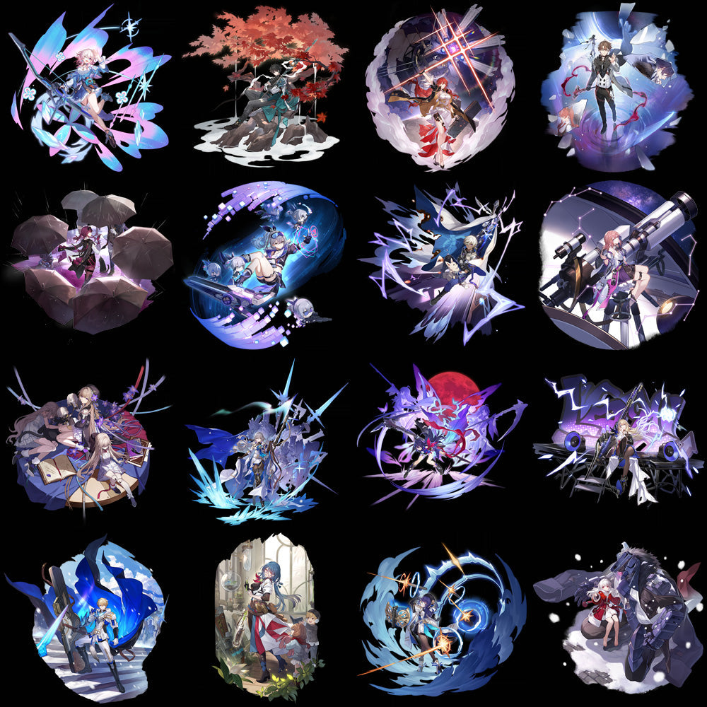 60+ Mobile Honkai: Star Rail PNG Game Design Assets Bundle