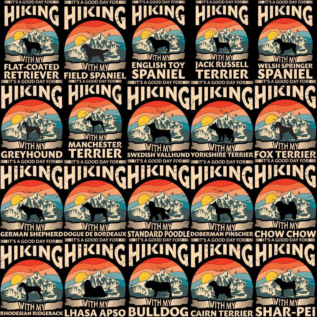 80 Hiking Dog Breed PNG Designs: Instant Download Bundle