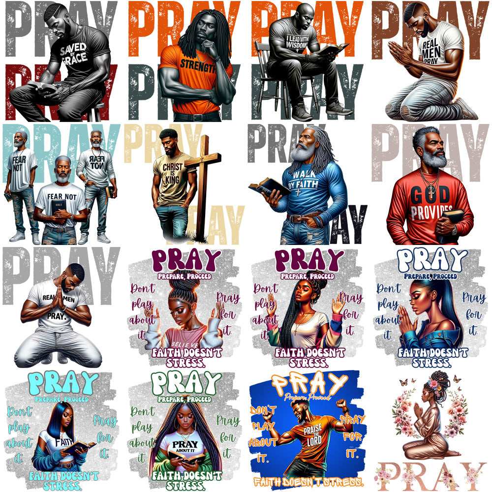 45 PRAY Faith Religion Designs Bundle PNG