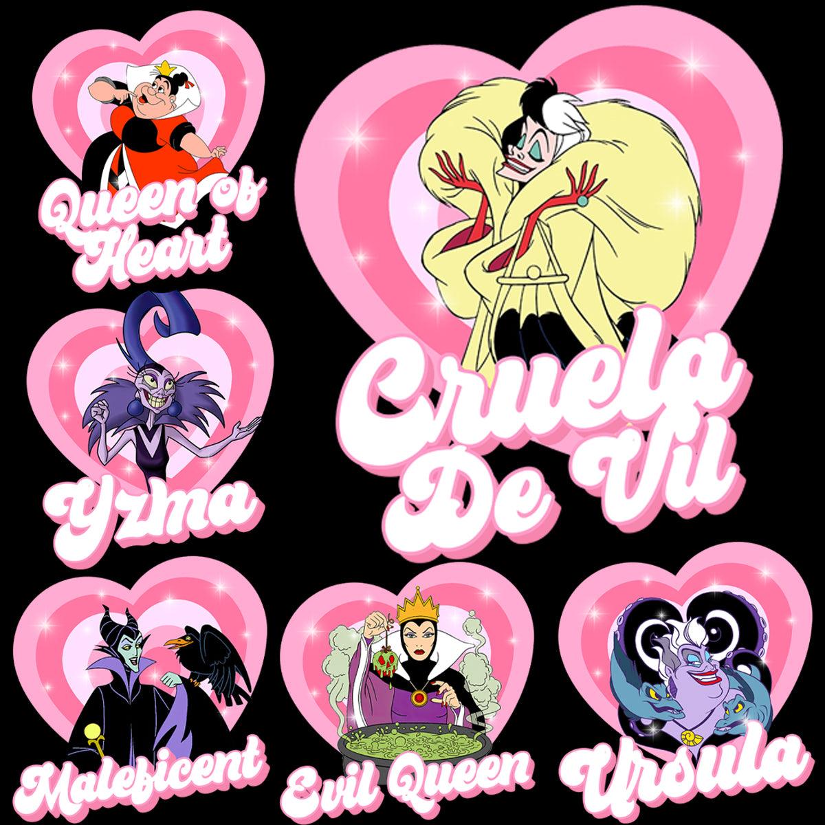 6 Spooky Female Halloween Villain PNG Designs for Valentine's Day