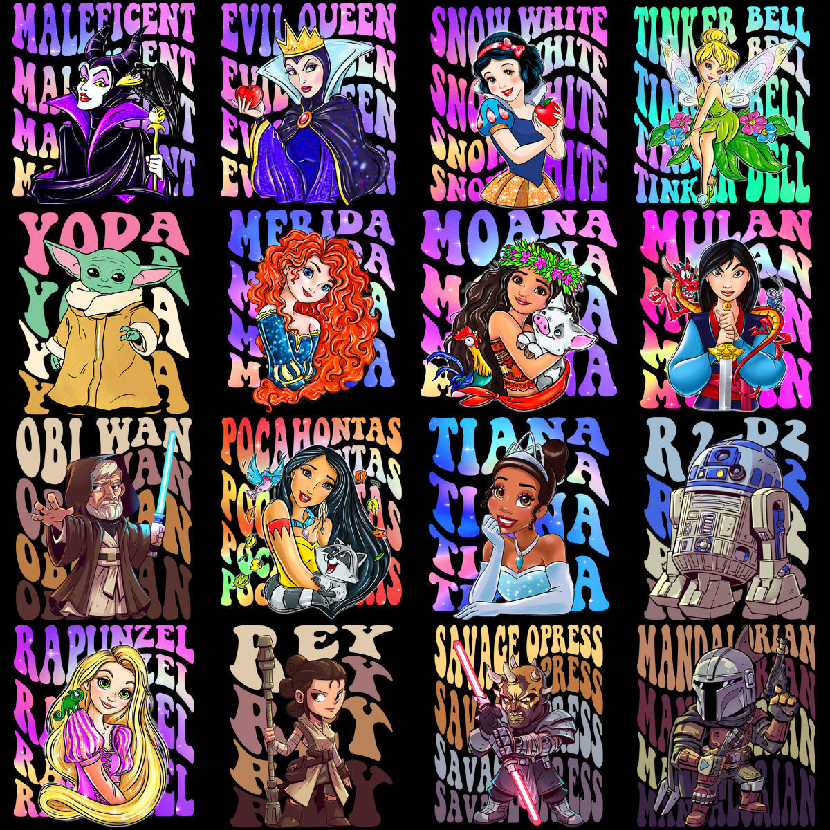 55 Cartoon Wave Pop Culture PNG Designs: Vector Bundle for Artists & Designers