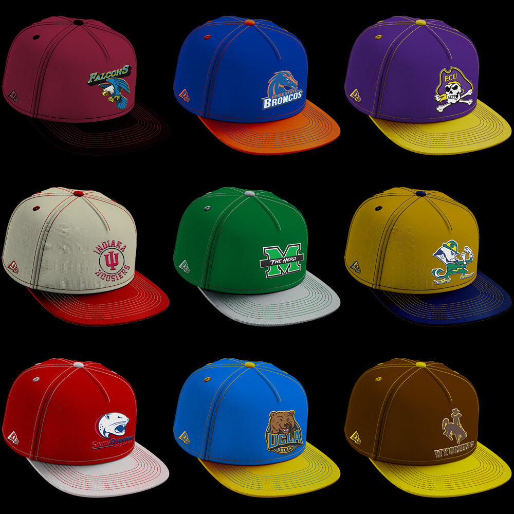 126 High-Quality NCAA College Ball Cap PNG Designs: Instant Download Bundle