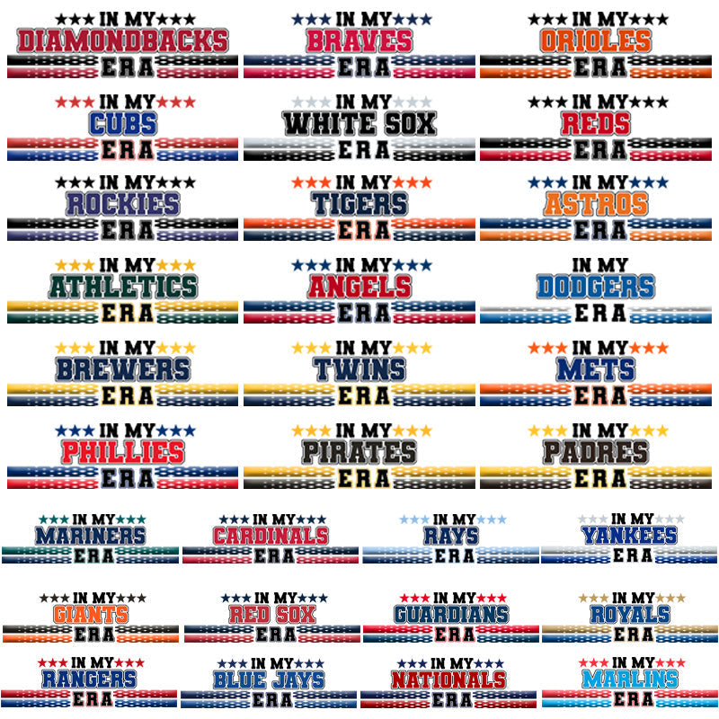 30 MLB Team Logo PNG Bundle: Retro Era Designs