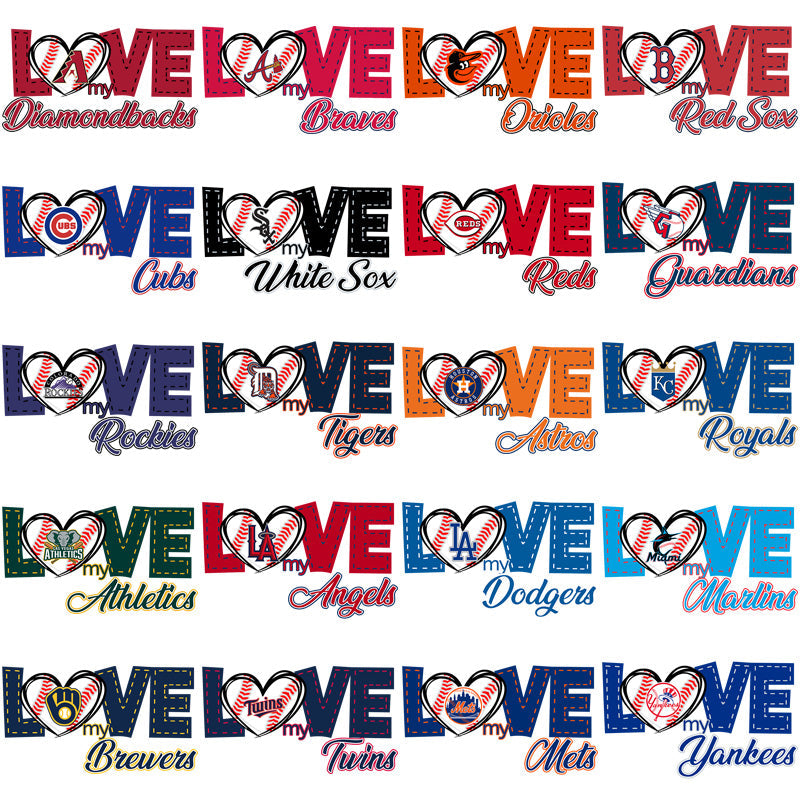 30 MLB Team Logo PNG Designs Bundle: High-Quality Graphics for Fans