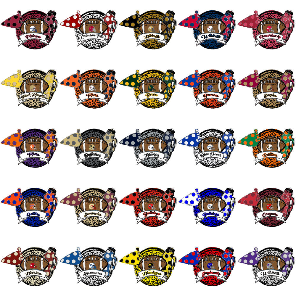 62 NCAA College Football Cheerleader PNG Designs Bundle