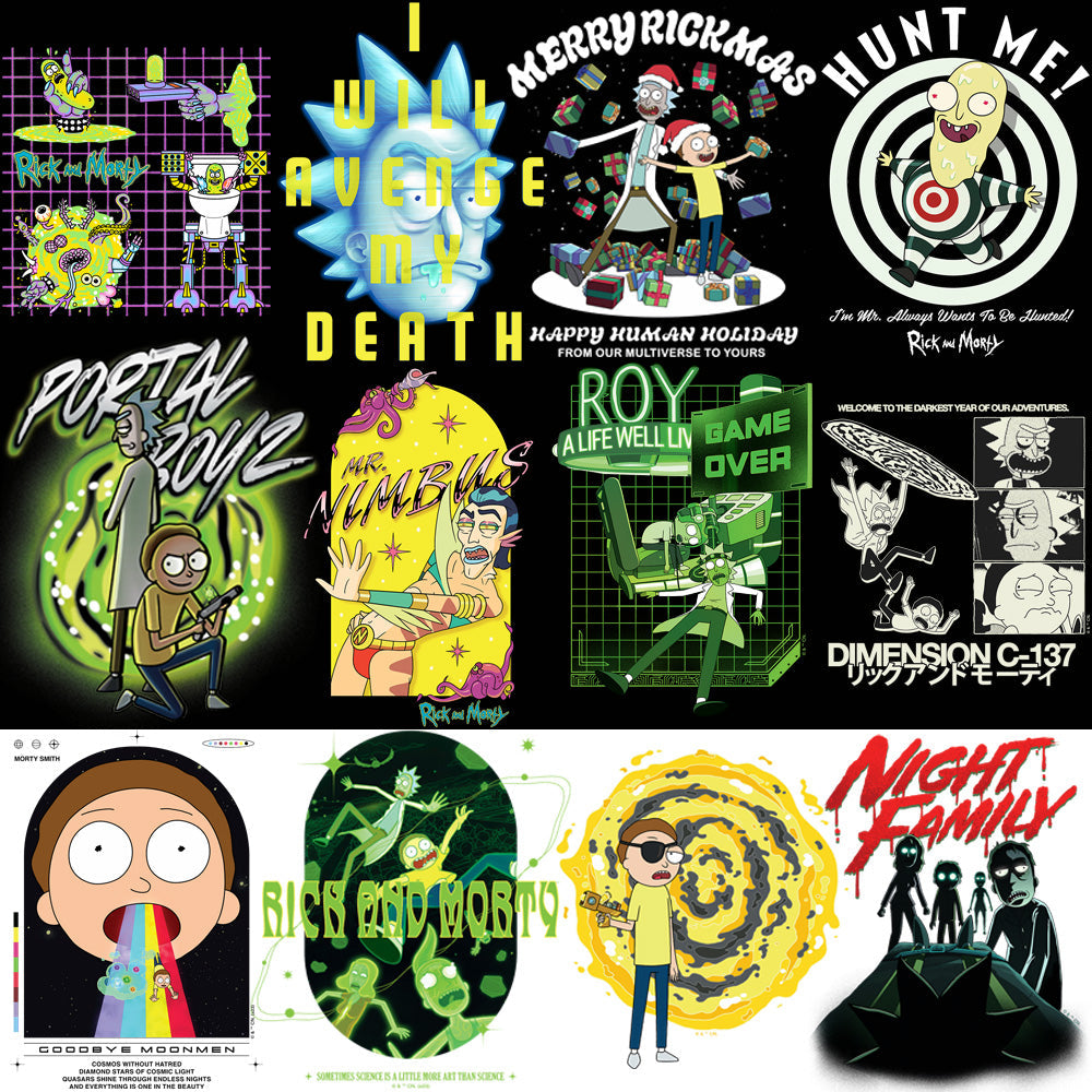 100+ Cartoon Rick and Morty PNG Designs Bundle