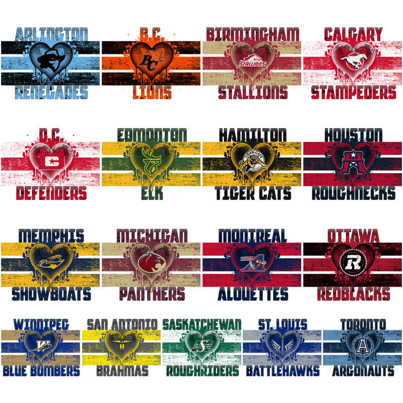 Canada Football Team Uniform PNG Designs Bundle: 17 Dripped-Out Kits