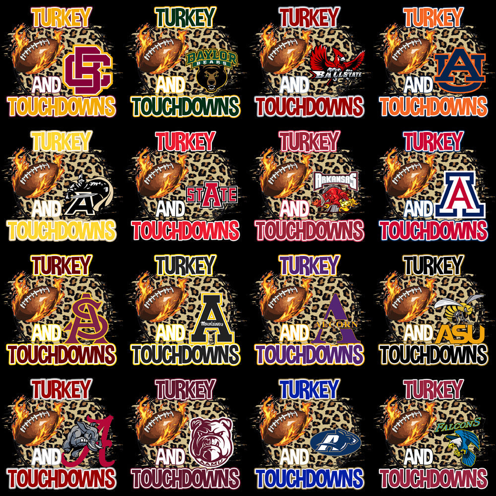 NCAA Turkey PNG Designs Bundle for College: 123 High-Quality Images