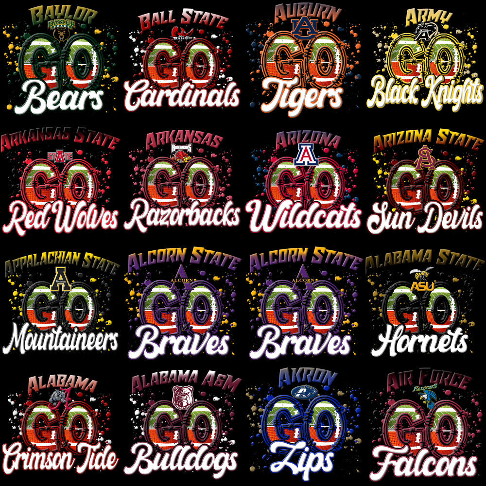 124 NCAA College Team Logo PNG Designs: Ultimate Bundle